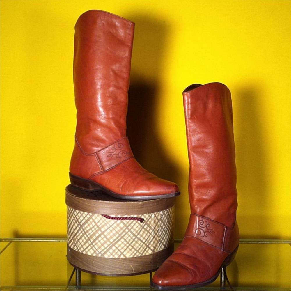 Vintage Leather Dress Cowboy Boot